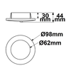 115512 Isoled DALI 2 Master PIR Einbau Präsenzsensor, weiß, Erfassungsbereich  Produktbild Additional View 1 S