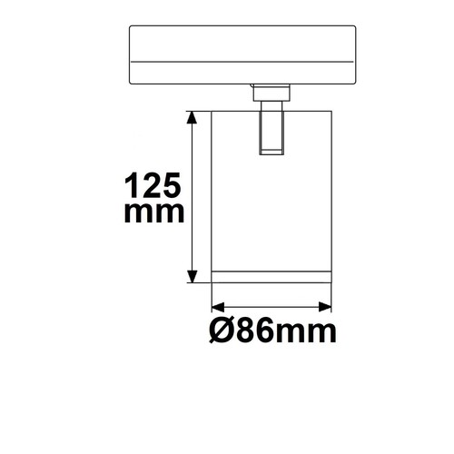 115130 Isoled 3 PH Schienen Strahler, 35W, 38°, weiß matt, 4000K, CRI90 Produktbild Additional View 1 L