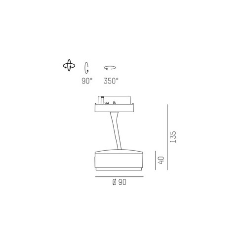 540-0511013066060 Molto Luce LITIN 2 VOLARE SCHIENENSTRAHLER MIT schwarz sch Produktbild Additional View 1 L