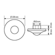 EP10055416 Esylux MD C 360i/8 BK Bewegungsmelder mit 360° Erfassungsbere Produktbild Additional View 1 S