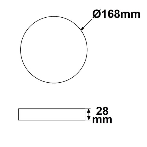 115809 Isoled LED Umrüstplatine 168mm, 16W, mit Haltemagnet, warmweiß Produktbild Additional View 1 L