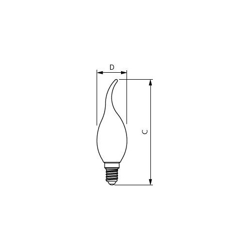 44949700 Philips Lampen MAS LEDCandleDT3.4 40W E14927 BA35CL G Produktbild Additional View 1 L