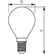 44951000 Philips Lampen MAS LEDLusterDT3.4 40W E14 927 P45CL G Produktbild Additional View 1 S