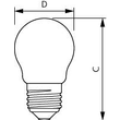 44953400 Philips Lampen MAS LEDLusterDT3.5 40W E27 927 P45CL G Produktbild Additional View 1 S