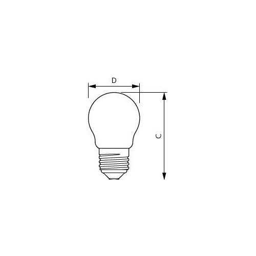 44953400 Philips Lampen MAS LEDLusterDT3.5 40W E27 927 P45CL G Produktbild Additional View 1 L