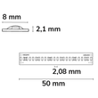 115775 Isoled LED COB930 Linear Flexband, 24V, 8W, IP20, 3000K, 480 LED Produktbild Additional View 1 S