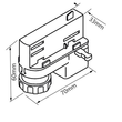 127601 Isoled 3 Phasen Universaladapter, schwarz Produktbild Additional View 1 S