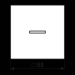 A590KO5SWM JUNG Wippe mit Lichtleiter Serie A, graphitschwarz matt Produktbild Additional View 1 S