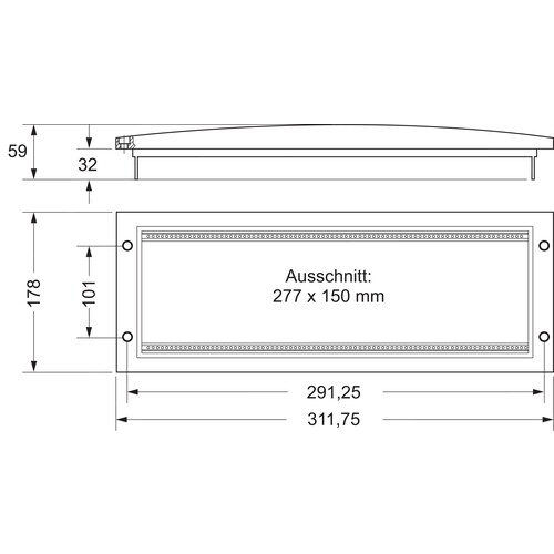 2852-7516 Wago RTR4050S- Trägerrahmen 4 HE, 50TE Produktbild Additional View 1 L