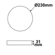 115812 Isoled LED Umrüstplatine 230mm, 24W, mit Haltemagnet, neutralweiß Produktbild Additional View 1 S