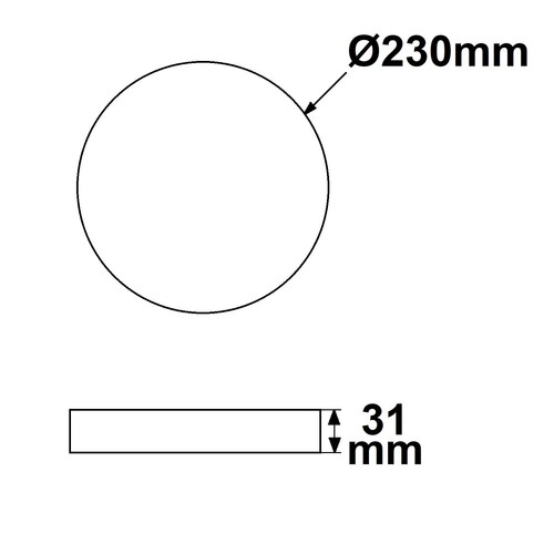 115812 Isoled LED Umrüstplatine 230mm, 24W, mit Haltemagnet, neutralweiß Produktbild Additional View 1 L