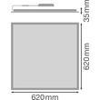 4099854017469 Ledvance LED Panel 625 33W 840 PL COMP UGR19 Produktbild Additional View 1 S