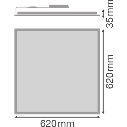 4099854017469 Ledvance LED Panel 625 33W 840 PL COMP UGR19 Produktbild Additional View 1 L