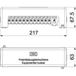 5015683 Obo 1801 12x25 1x95 Potentialausgleichsschiene 217mm Messin Produktbild Additional View 1 S