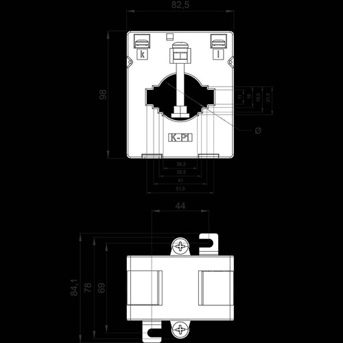 4NC53250CE21 Siemens Stromwandler 400/1A, 5VA KL1,0 Produktbild Additional View 1 L