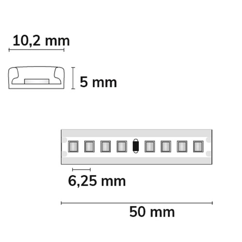 115664 Isoled LED AQUA930 PU Linear Flexband, 24V, 12W, IP68, warmweiß, 160 Produktbild Additional View 1 L