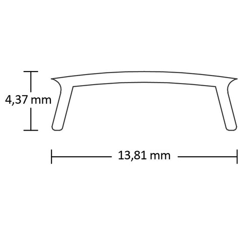 115573 Isoled Abdeckung COVER1 opal/satiniert 300cm Produktbild Additional View 1 L