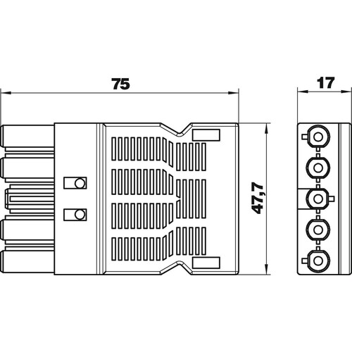 6108072 Obo BT- S GST18i5p SW Buchsenteil 5- polig Schraubanschluss s Produktbild Additional View 1 L