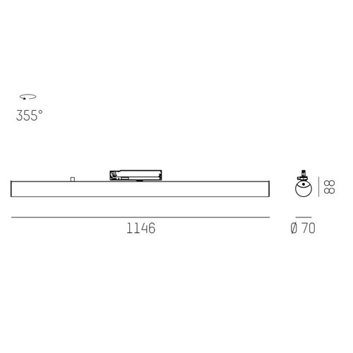 720-008321029550 Molto Luce VALO TRACK SCHIENENSTRAHLER 3000K 3000lm weiß Produktbild Additional View 1 L