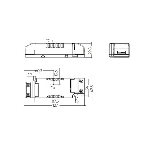248-87500867 Tridonic LC 38/900/42 fixC SR ADV2 Konverter Produktbild Additional View 1 L