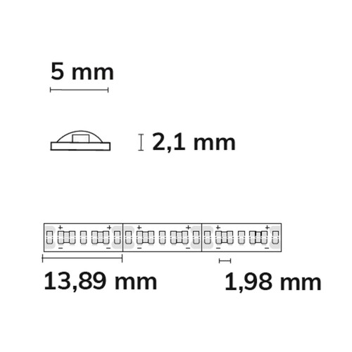 115784 Isoled LED COB940- MICRO Linear Flexband, 24V, 7W, IP20, 4000K, 504 LED Produktbild Additional View 1 L
