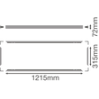 4099854018497 Ledvance PL 1200X300 SF MOUNT KIT H70 VAL Produktbild Additional View 1 S