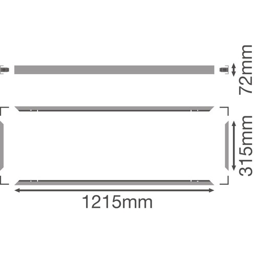 4099854018497 Ledvance PL 1200X300 SF MOUNT KIT H70 VAL Produktbild Additional View 1 L