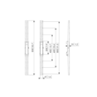 PFS3208 Vogels Connect-it, Adapterstrips VESA vertikal 800mm, +/- 3°neigb., sw Produktbild Additional View 1 S