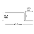 115839 Isoled LED Trockenbau S- Profil 12, weiß RAL 9003 200cm Produktbild Additional View 1 S