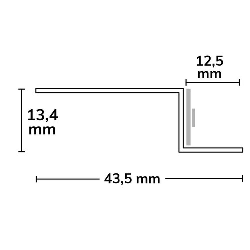 115839 Isoled LED Trockenbau S- Profil 12, weiß RAL 9003 200cm Produktbild Additional View 1 L