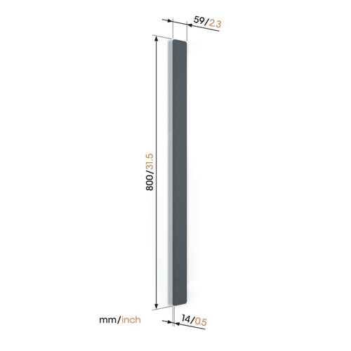 TVA6000 Vogels Kabelkanal schwarz Produktbild Additional View 6 L
