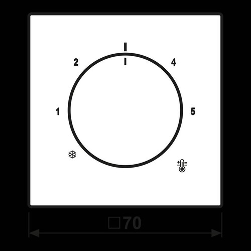 AL1749AN Jung Abdeckung für Thermostat Produktbild Additional View 1 L