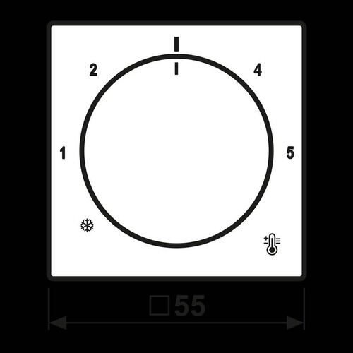 A1749BFWW Jung Abdeckung für Thermostat Produktbild Additional View 1 L