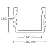 115572 Isoled LED Aufbauprofil SURF12 Aluminium eloxiert, 300cm Produktbild Additional View 1 S