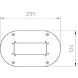 6290124 Obo ISSBP70140WA Bodenplatte 205x124x3 Stahl bandverzinkt / kunststo Produktbild Additional View 1 S