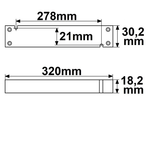 115475 Isoled LED Trafo 24V/DC, 0- 100W, slim, SELV Produktbild Additional View 1 L