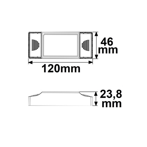 114692 Isoled LED Konstantstrom Trafo 100/180/270/350/440mA, 10W, Push/1- 10V Produktbild Additional View 1 L