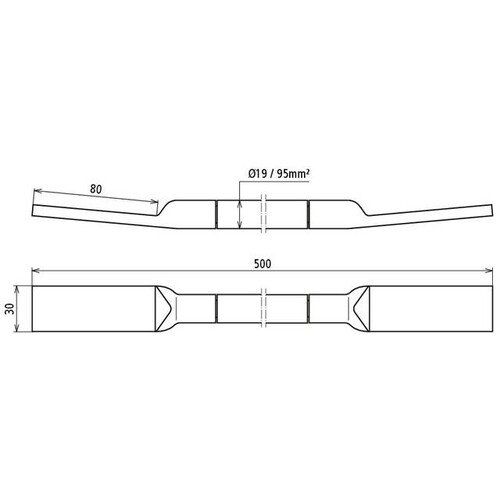 419101 Dehn Kupfer Kabel Erdungsbrücke H07V K CuStAl Kabel Erdungsverbinder be Produktbild Additional View 2 L