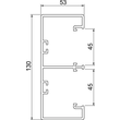 6113200 Obo GK- 53130RW Geräteeinbaukanal Rapid 45- 2 2- zügig  Produktbild Additional View 1 S