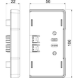 6113110 Obo GK- E53100RW Endstück für Rapid 45- 2 100 106x56x22 Polycarbonat/ Produktbild Additional View 1 S