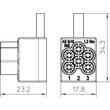 5012010 Obo AS 3x16 Anschlussklemme 3x16mm² 16mm² lichtgrau 7035 Produktbild Additional View 1 S