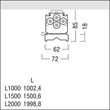 42187937 Zumtobel TEC C 12000 840 L1500 WB LDE WH IP64 LED Lichtbandleuchte Produktbild Additional View 1 S