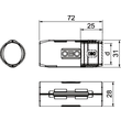 2154085 Obo 3000 MMS M25 LGR Quick- Pipe- Verbindungsmuffe M25 Polypropylen Produktbild Additional View 1 S