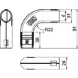 2154056 Obo 3000 BMS M25 LGR Quick- Pipe- Bogen 90° M25 Polypropylen lichtg Produktbild Additional View 1 S