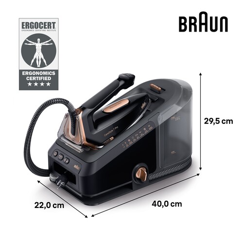 0128805002-SET Braun IS7286BK CareStyle Dampfbügelstation inkl. IB3001BK gratis Produktbild Additional View 2 L