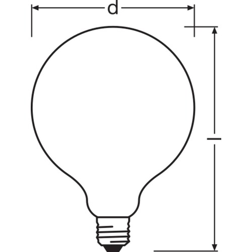 4099854060717 Ledvance LEDG9575DIM 7.5W 827 FILFR E27 P Produktbild Additional View 2 L