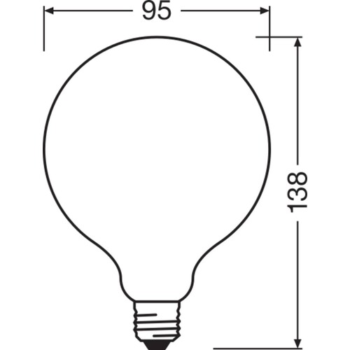 4099854060793 Ledvance LEDG95100DIM 11W 827 FILFR E27 P Produktbild Additional View 2 L