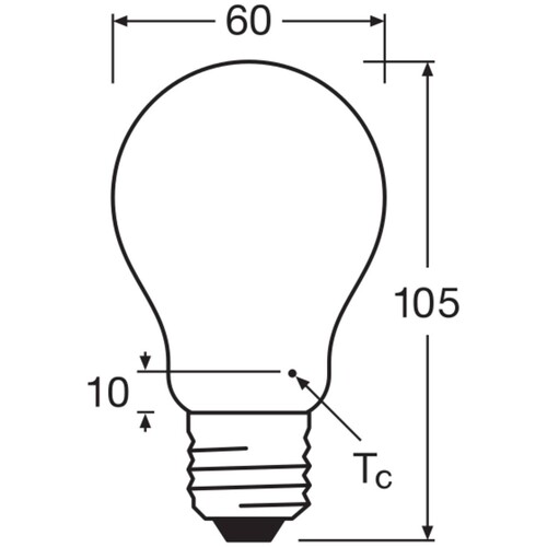 4099854060977 Ledvance LEDCLA75DIM 7.5W 827 FILFR E27 P Produktbild Additional View 2 L