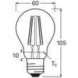 4099854062582 Ledvance LED CLA60 6.5W 827 FILCL E27 P Produktbild Additional View 2 S