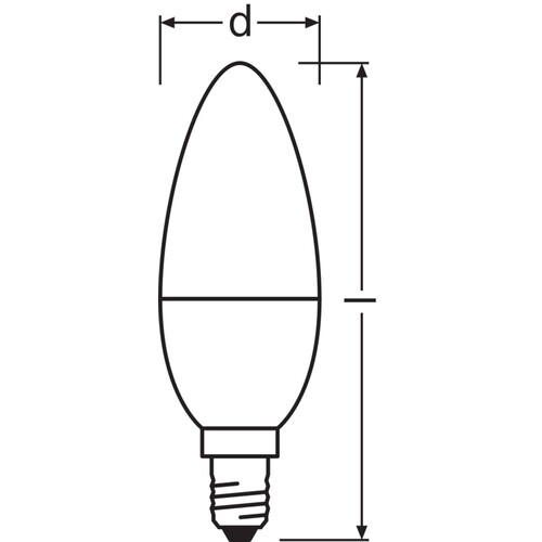 4099854044052 Ledvance LED CLB40 DIM 4.9W 827 FR E14 P Produktbild Additional View 2 L